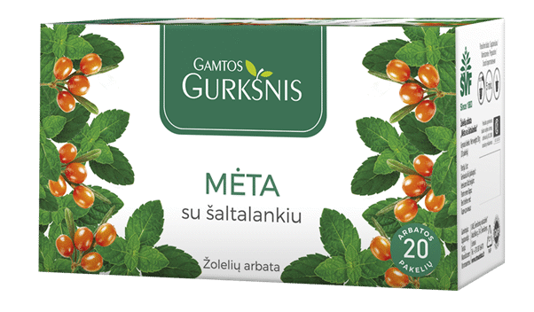 Gamtos Gurkšnis Mint & Sea Buckthorn Herbal Tea 30g