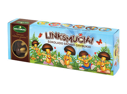 FUNNY MUSHROOMS Milk Chocolate Flavor Cookies 170g