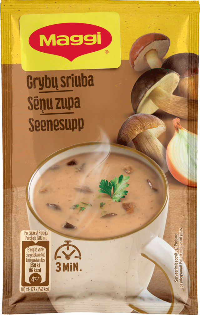 MAGGI Instant Mushroom Soup with Croutons 22g