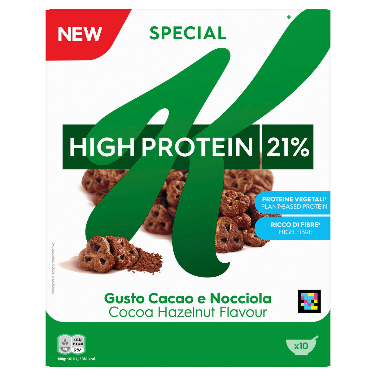 KELLOGGS SPECIAL K High Protein Cocoa Hazelnut Flavor Breakfast Cereal 320g