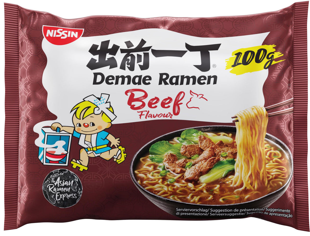 NISSIN DAMAE RAMEN Beef Flavor Instant Ramen 100g 3.5oz