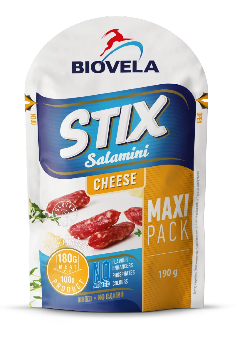 STIX SALAMINI CHEESE Cured Mini Pork Sausages 190g