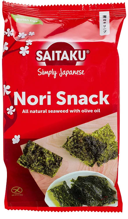 SAITAKU NORI SNACK All Natural Seaweed with Olive Oil 10g