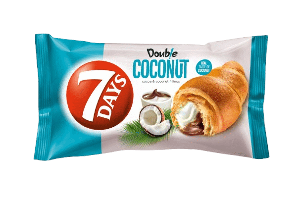 7DAYS Croissant with Cocoa & Coconut Filling 60g