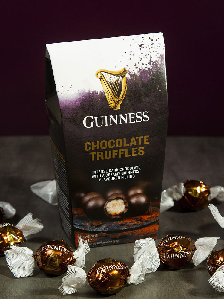 GUINNESS Dark Chocolate Candy Truffles with Creamy Guinness Flavor Filling 135g 4.76oz