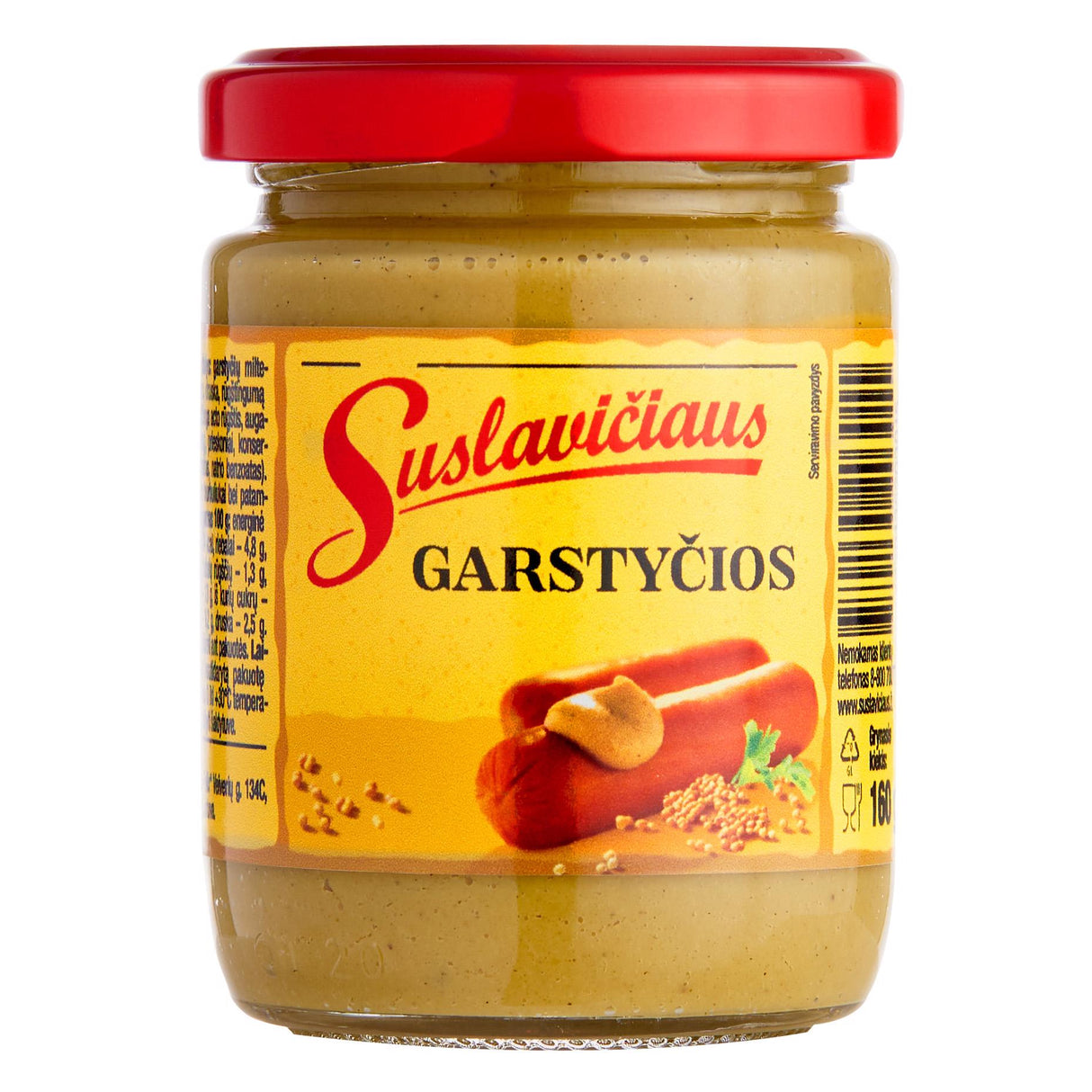 SUSLAVICIAUS Spicy Hot-Dog Mustard 160g