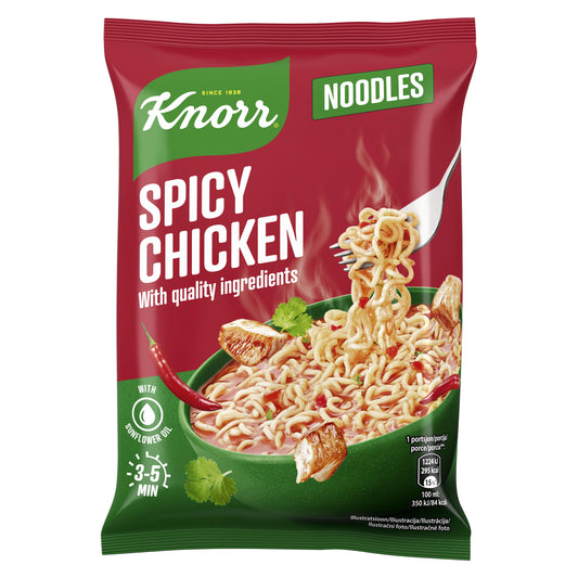 KNORR SPICY CHICKEN Flavor Instant Ramen Noodles Pack 63g 2.22oz