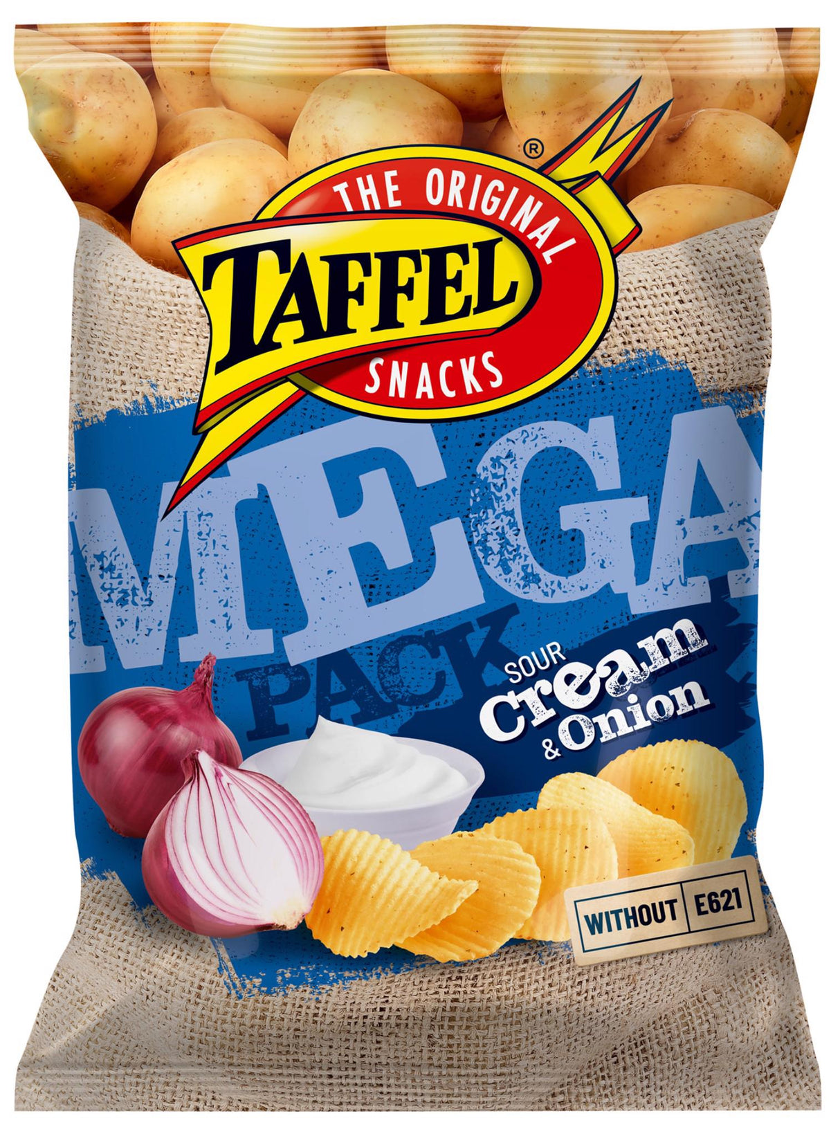 TAFFEL Sour Cream & Onion Flavor Potato Chips 250g 8.8oz