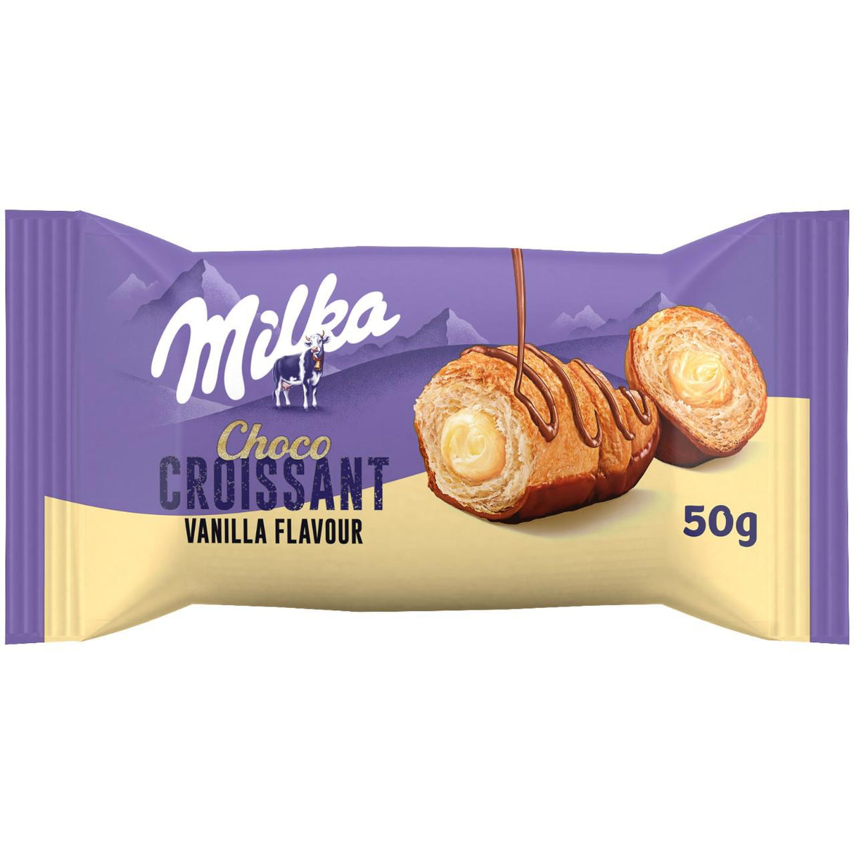 MILKA Choco Croissant with Vanilla Flavor Filling 50g