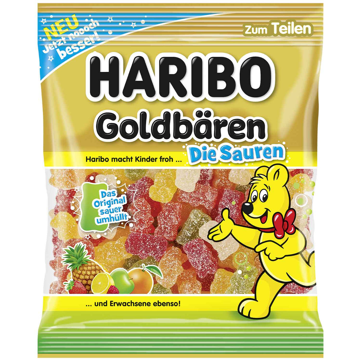 HARIBO Sour Sugar Coated Goldbears Gummi Candies 175g