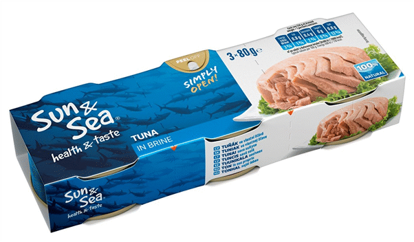 SUN & SEA Canned Tuna in Brine 240g