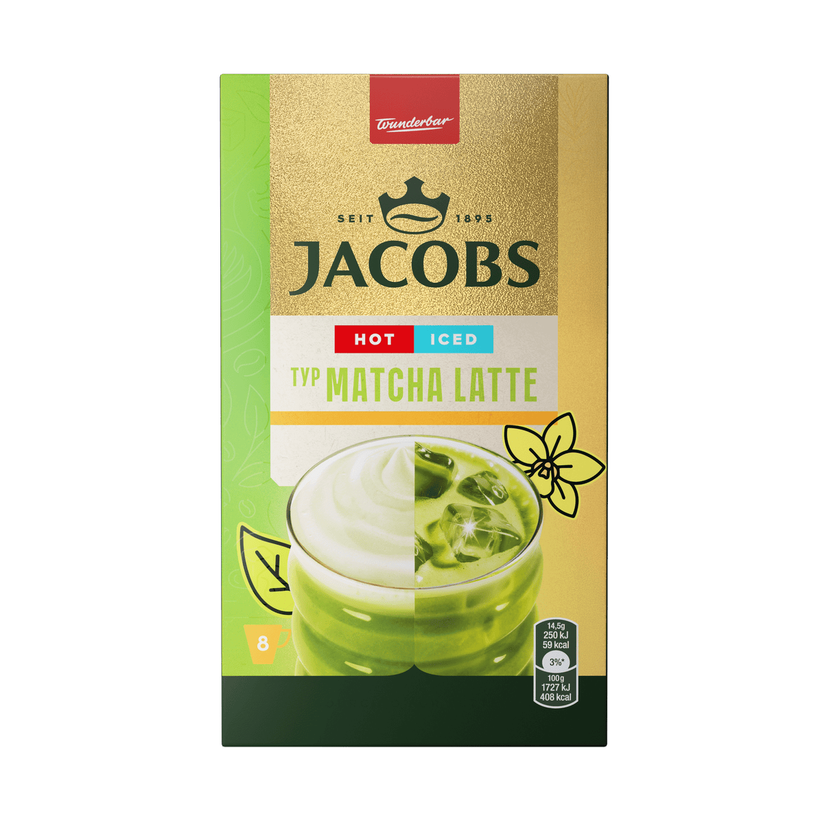 JACOBS MATCHA LATTE Instant Coffee Drink Sticks 116g