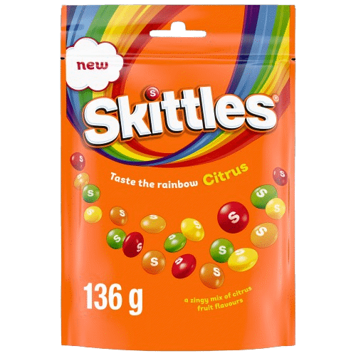 SKITTLES CITRUS Chewy Dragee 136g