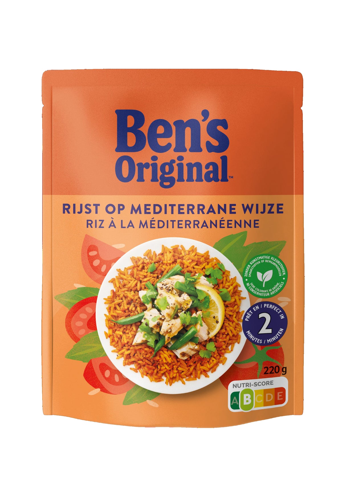Ben's Original Blanched Instant Rice with Tomatoes & Herbs 220g