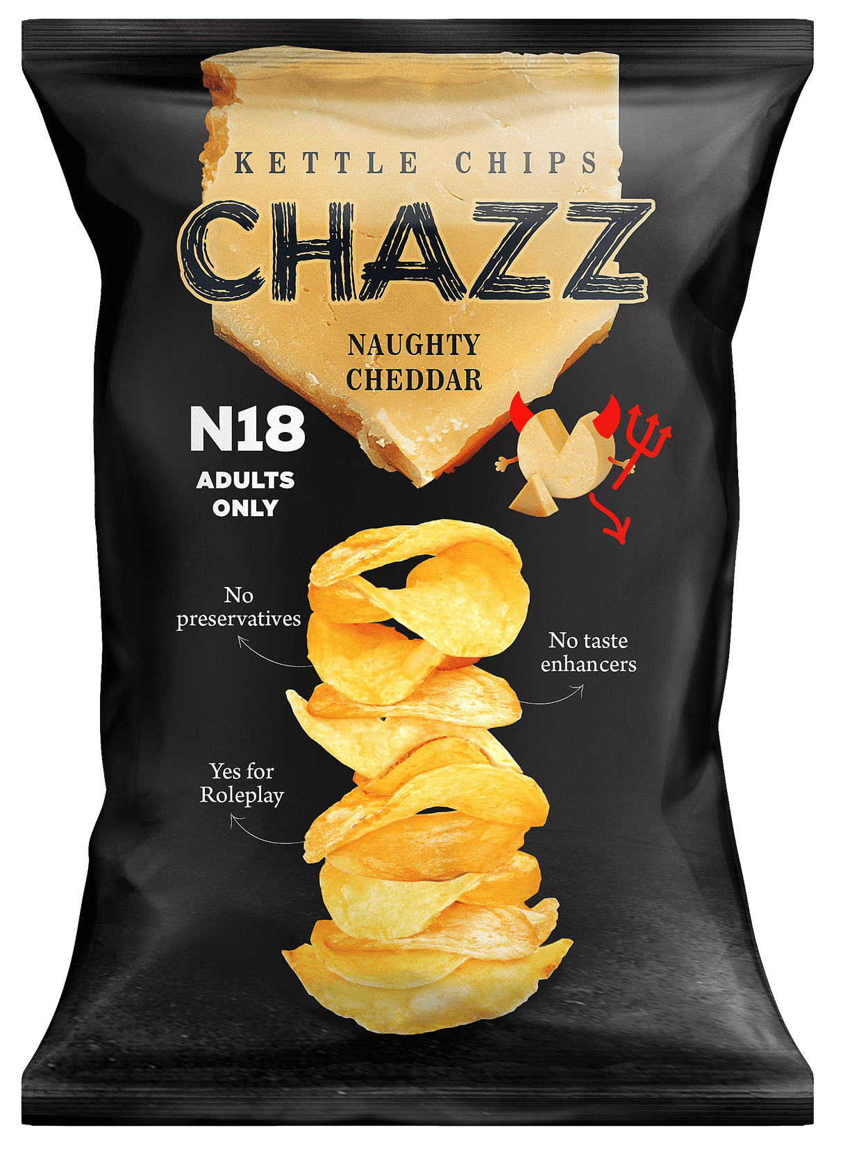 CHAZZ CHEDDAR CHEESE Flavor Kettle Potato Chips 90g 3.1oz