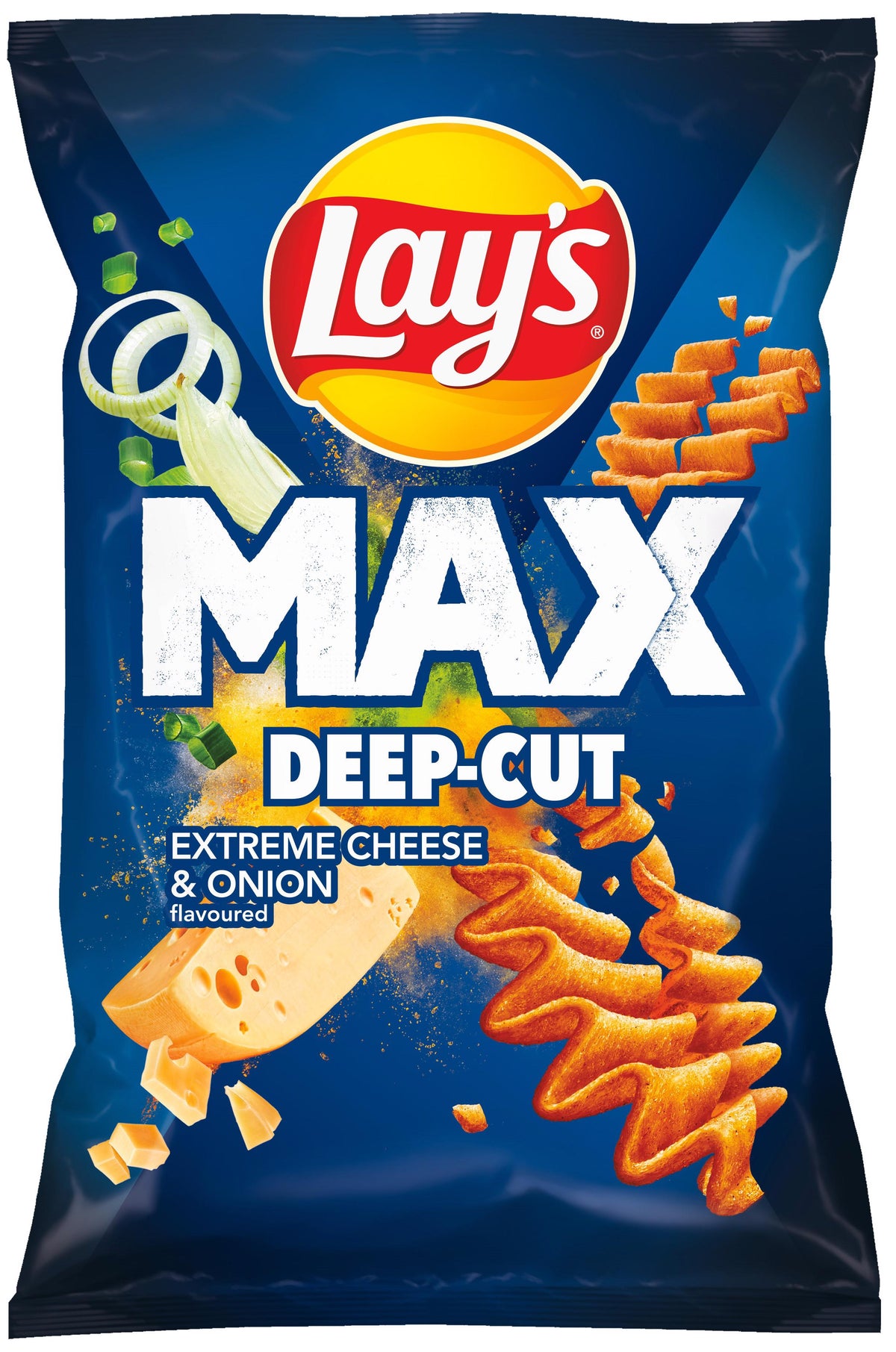 LAYS MAX Cheese & Onion Flavor Potato Chips Crisps 5 x 110g 3.88oz