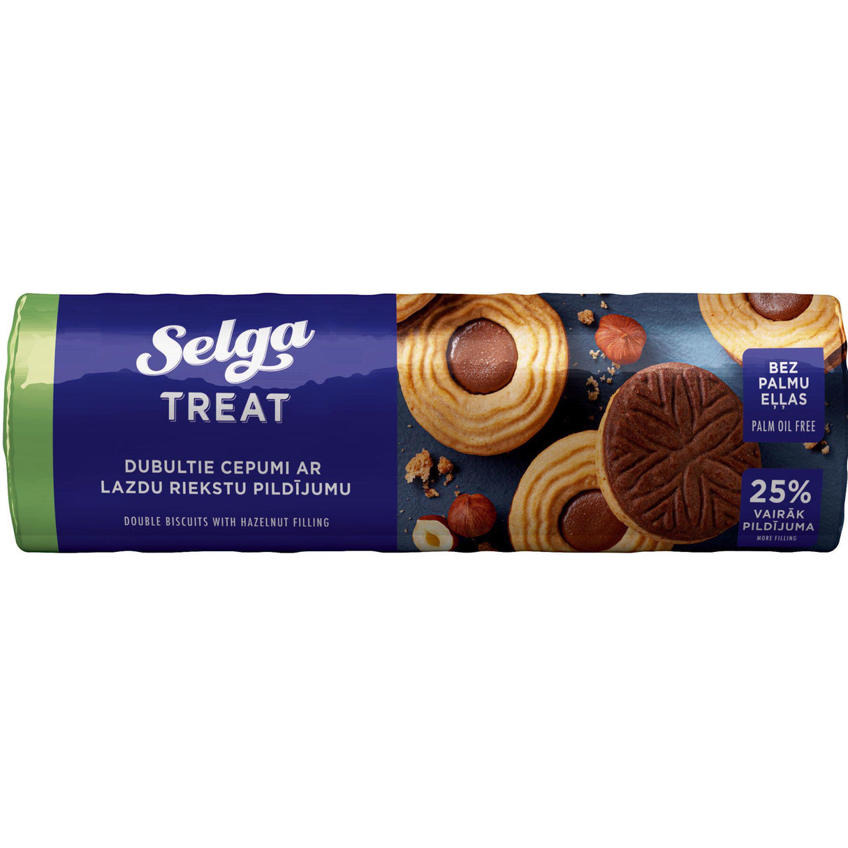 SELGA TREAT Cookies with Hazelnut Cream Filling 205g