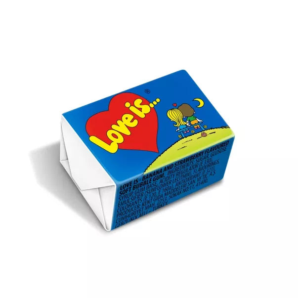 LOVE IS... BLUE Banana & Strawberry Flavor Bubble Gum