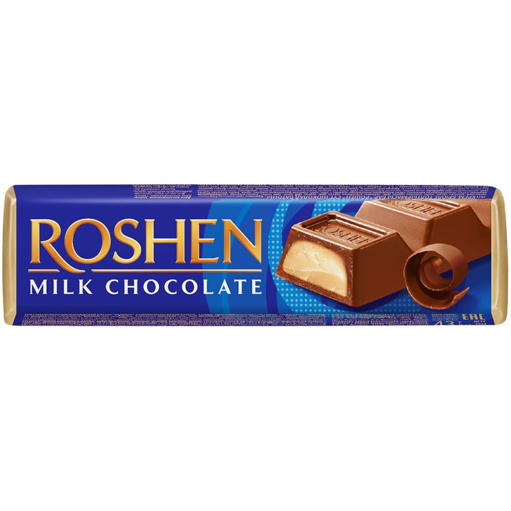 ROSHEN Milk Chocolate Bar with Crème Brûlée Filling 43g