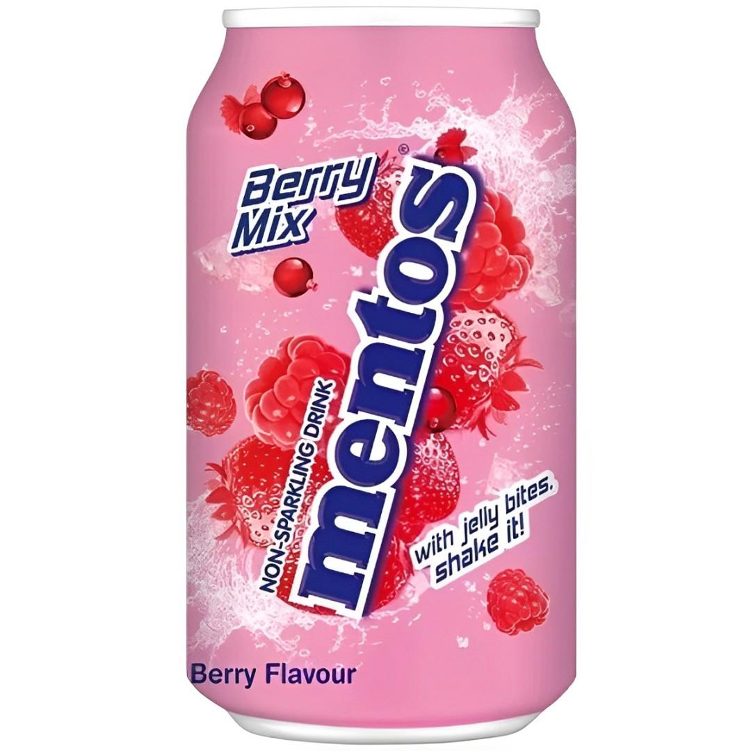 MENTOS BERRY MIX Flavor Non-Sparkling Drink with Jelly Bites 340ml