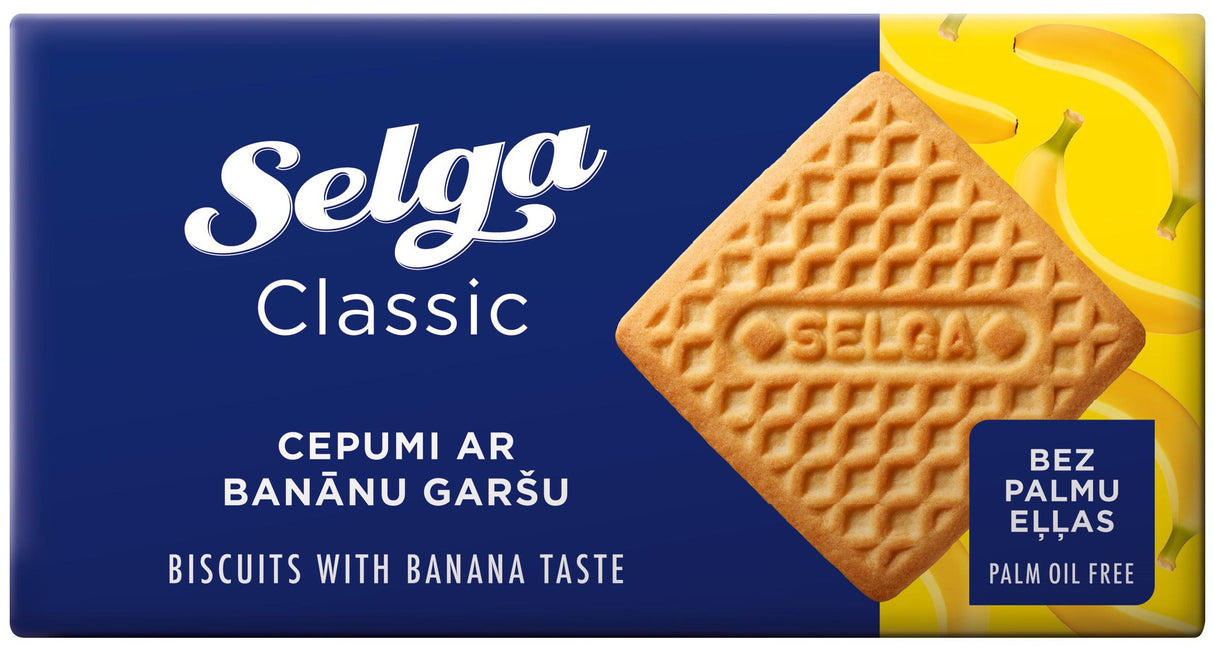 SELGA Banana Flavor Cookies 180g