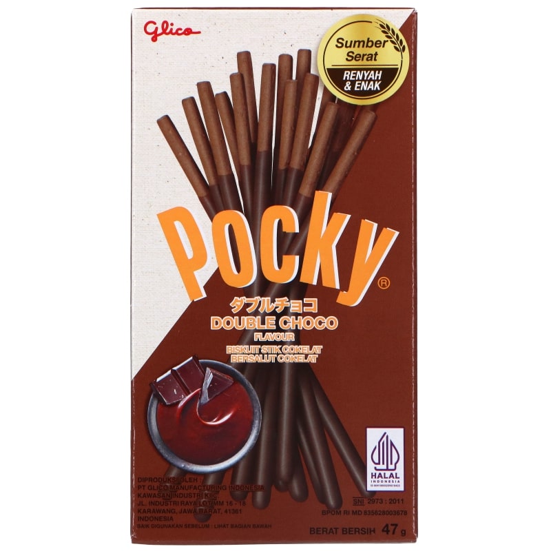 POCKY Double Choco Flavor Biscuit Sticks 45g 1.58oz