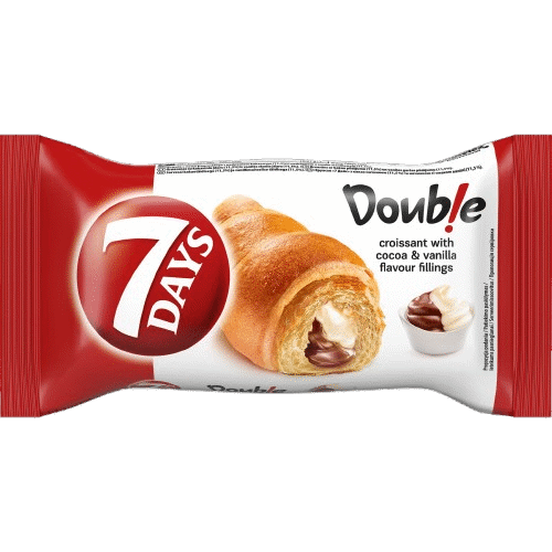 7DAYS Croissant with Cocoa & Vanilla Filling 60g