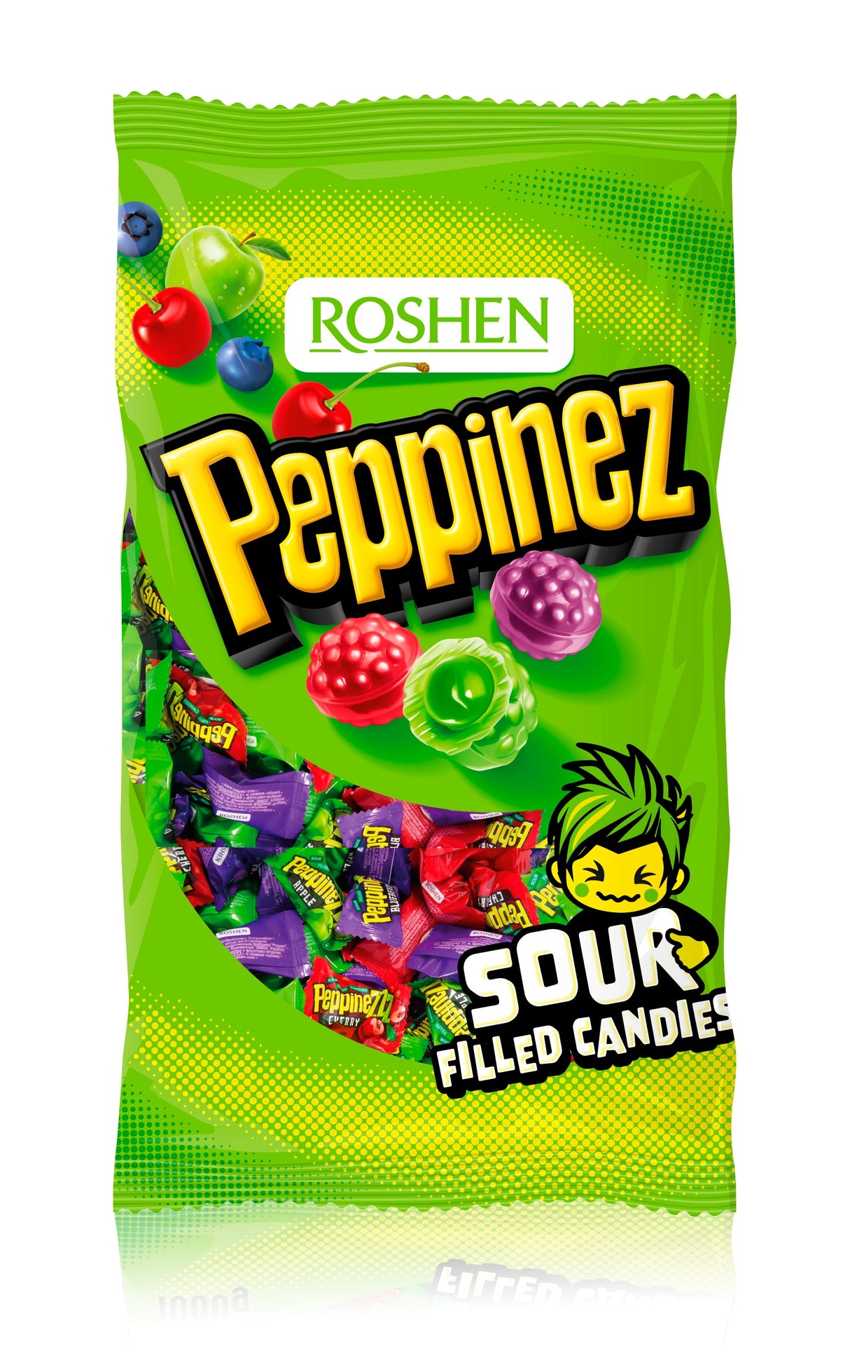 ROSHEN PEPPINEZ Sour Filled Candies Party Sweets Large Bag 900g 31oz