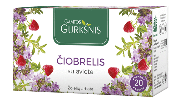 Gamtos Gurkšnis Thyme & Raspberry Herbal Tea 30g