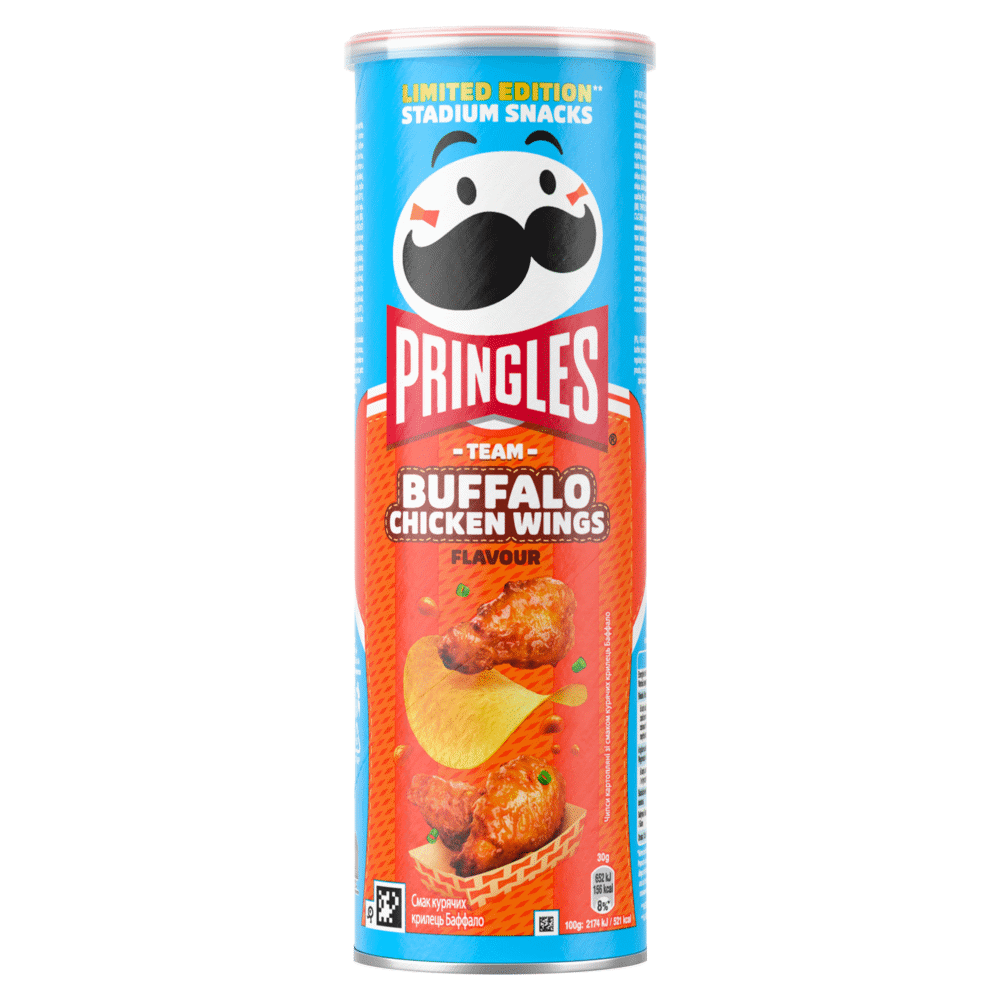 PRINGLES BUFFALO CHICKEN WINGS Flavor Potato Chips 165g