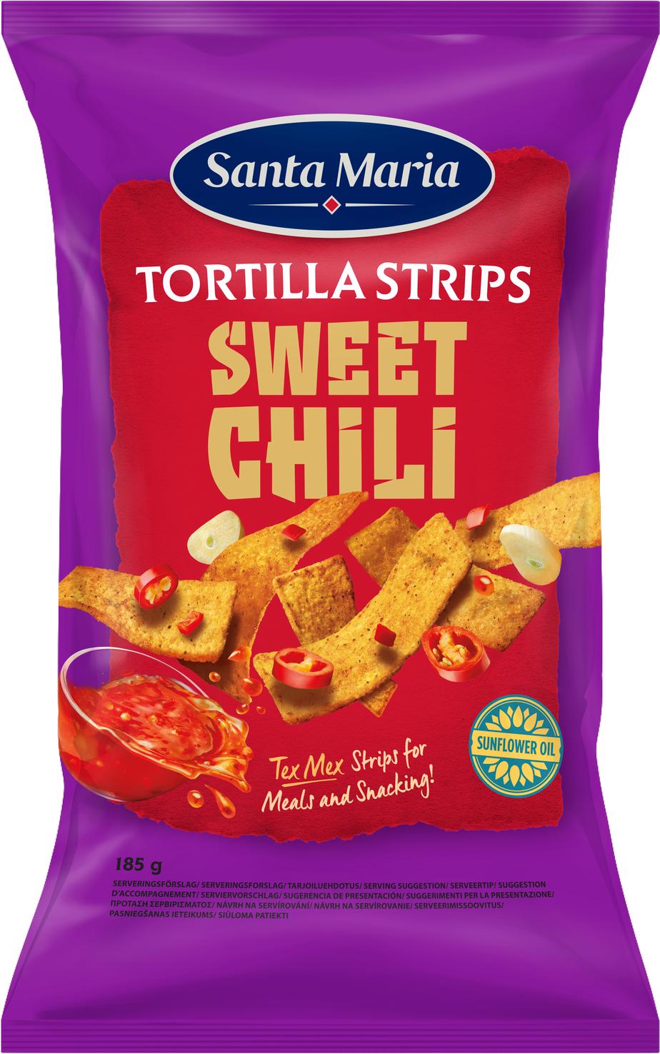 SANTA MARIA Sweet Chili Flavor Tortilla Strips 185g