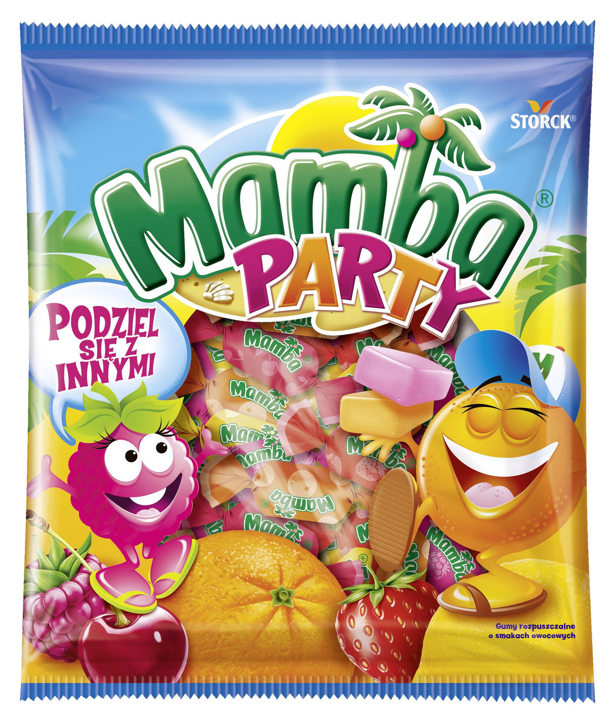 MAMBA PARTY Fruit Flavor Chewy Candies Bag German Sweets 140g 4.9oz