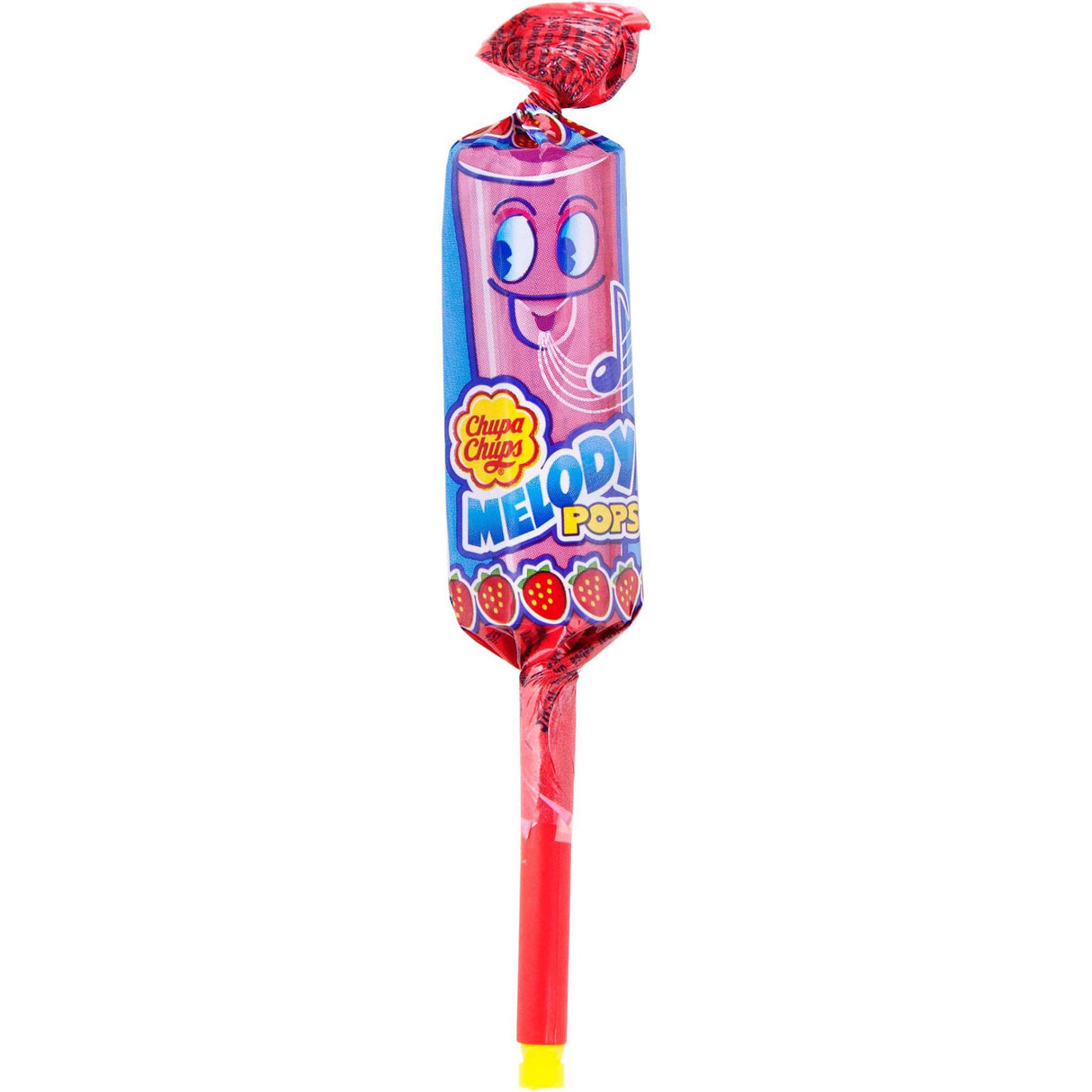CHUPA CHUPS MELODY POPS Strawberry Flavor Whistle Lollipop 15g