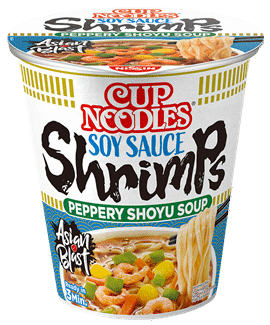 NISSIN CUP NOODLES Instant Noodle Soup with Soy & Shrimps 63g