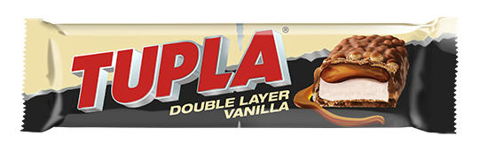 TUPLA DOUBLE VANILLA Flavor Chocolate Bar Candy Sweets 48g