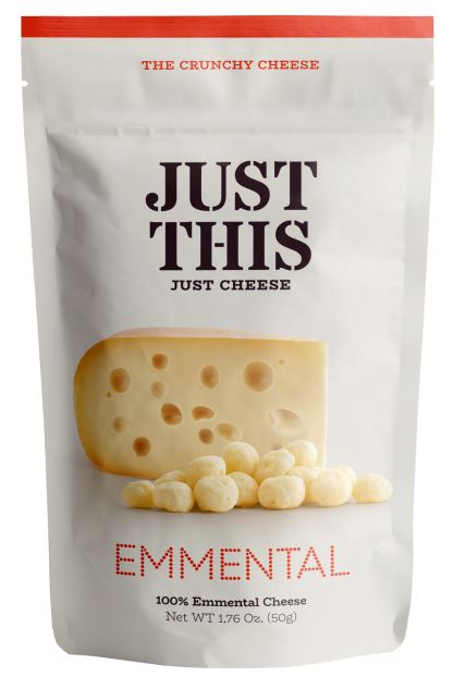 JUST THIS 100% EMMENTAL Cheese Crunchy Dried Snacks 50g 1.76oz