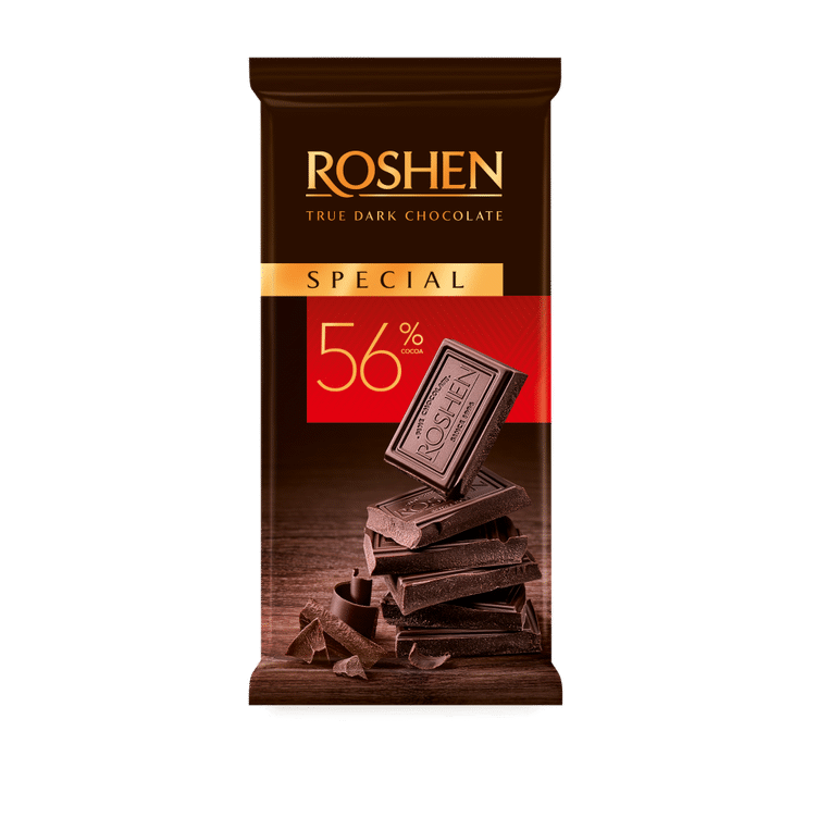 ROSHEN Special 56% Cocoa Dark Chocolate Bar 85g