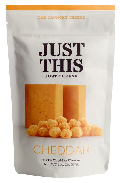 JUST THIS 100% CHEDDAR Crunchy Dried Cheese Snacks 50g 1.76oz