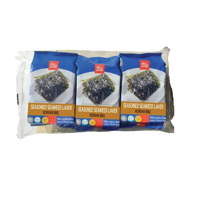AJI Seaweed Snack Korean BBQ Flavor 3 x 5g