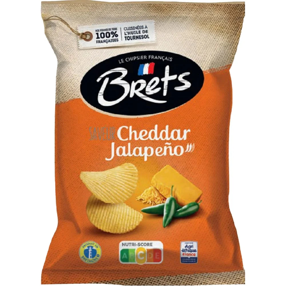 BRETS Cheddar Jalapeno Flavor Potato Chips 125g
