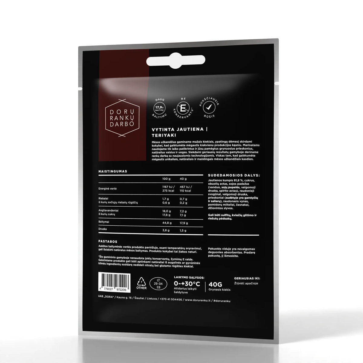 DORA Dried Teriyaki Beef Jerky 40g