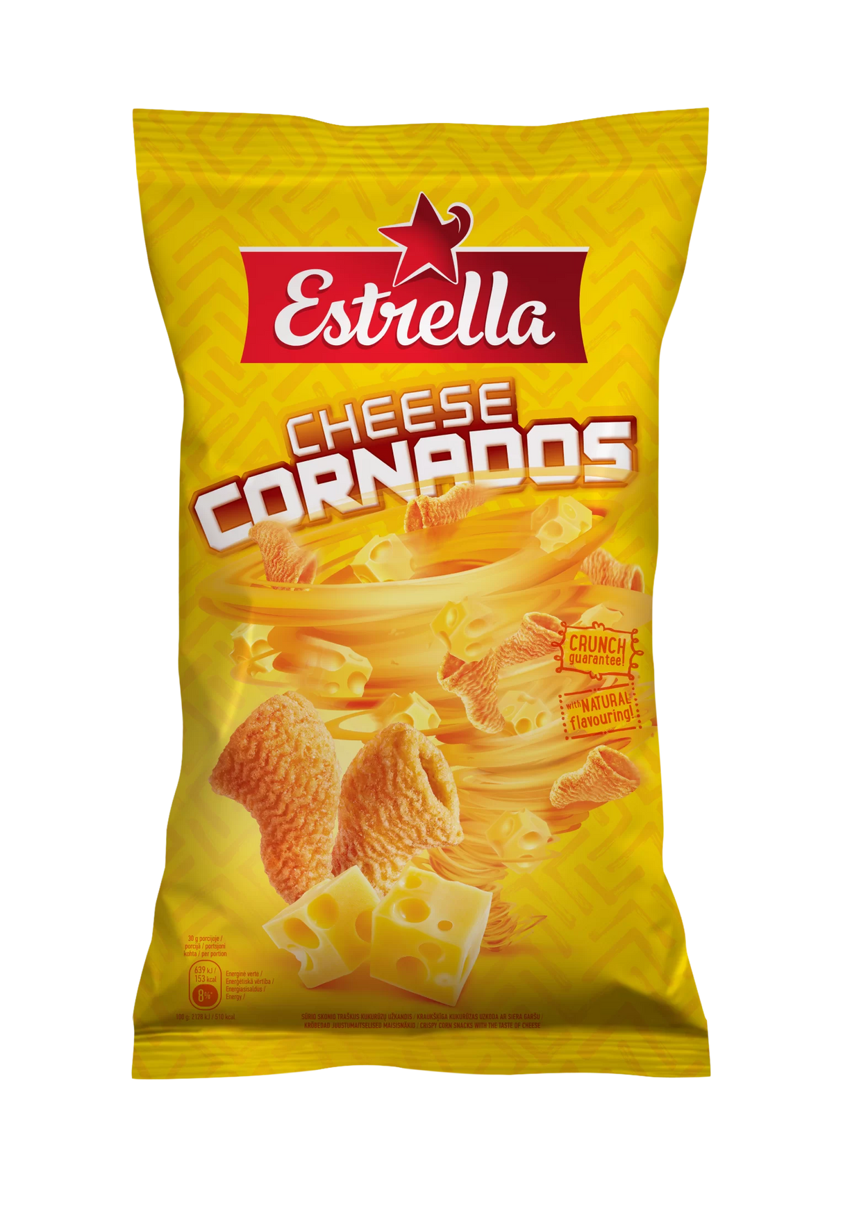 ESTRELLA CHEESE CORNADOS Flavor Puffed Corn Chips 110g