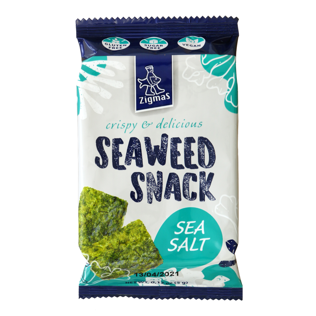 Zigmas Crispy & Delicious Seaweed Snack with Sea Salt 5g