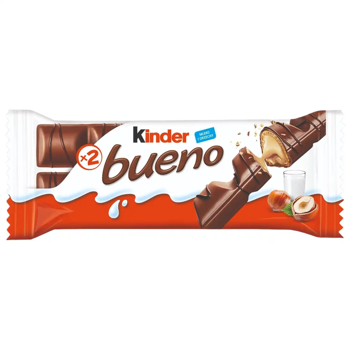KINDER BUENO Chocolate Bar with Wafer 43g