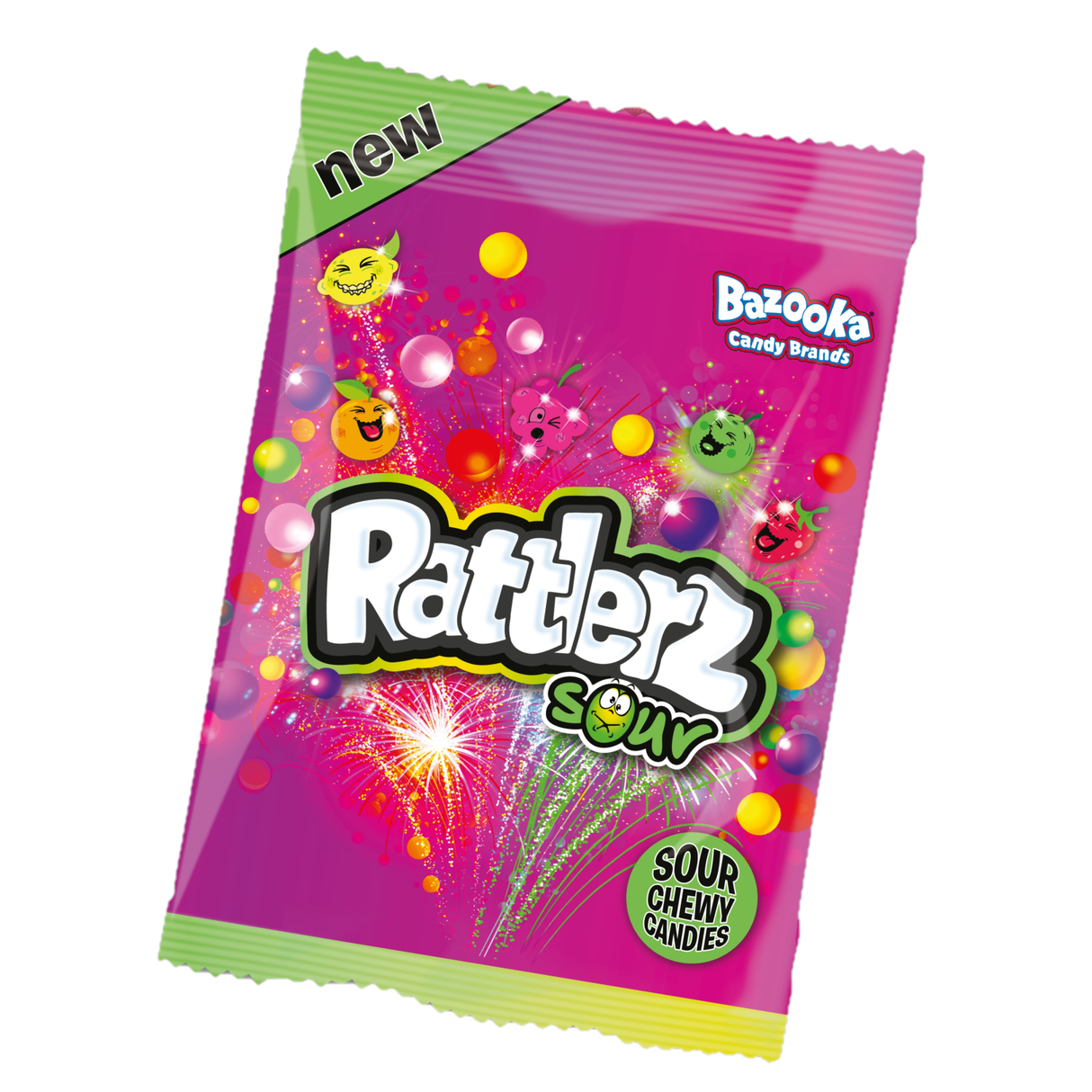 BAZOOKA Rattlerz Sour Chewy Candies 120g