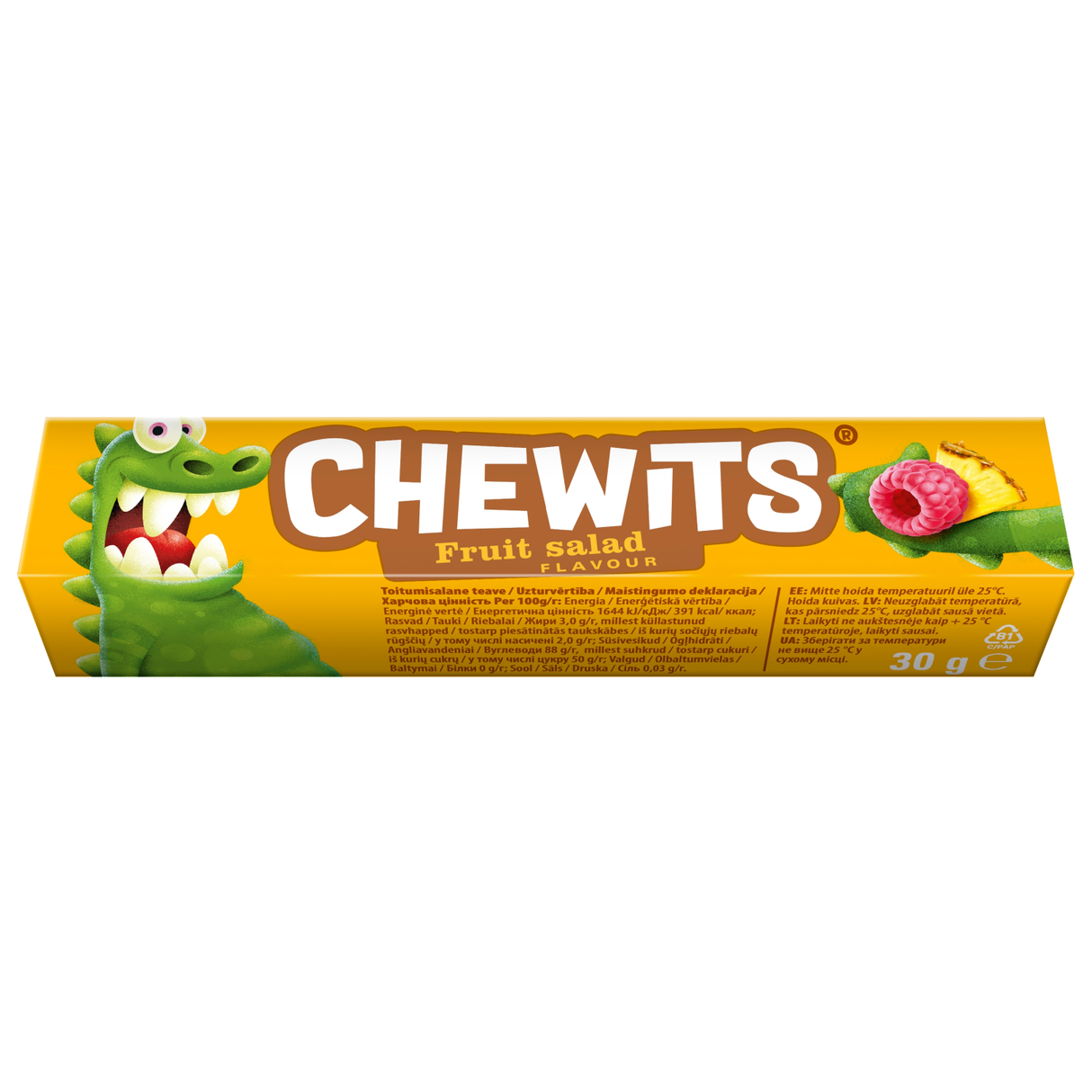 CHEWITS FRUIT SALAD Flavor Chewy Candies 30g