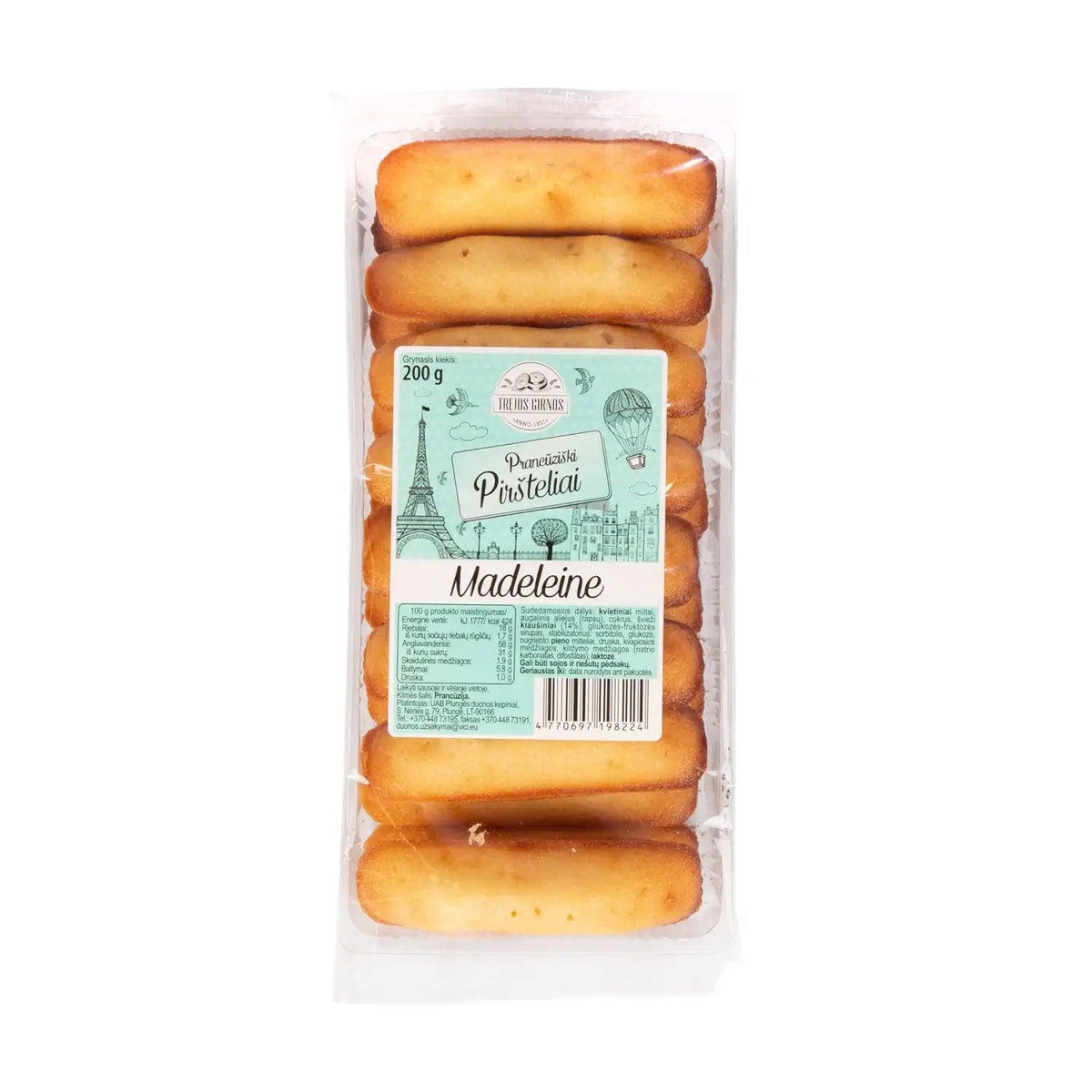 MADELEINE French Fingers Soft Cookies 200g
