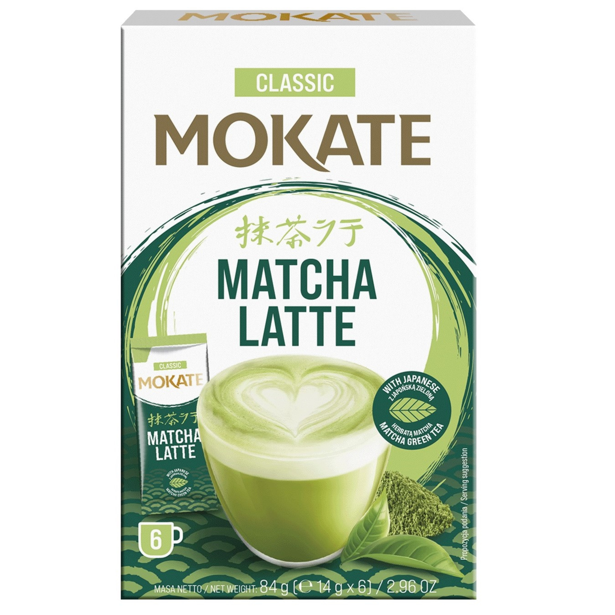 MOKATE Matcha Latte Classic Green Tea 84g