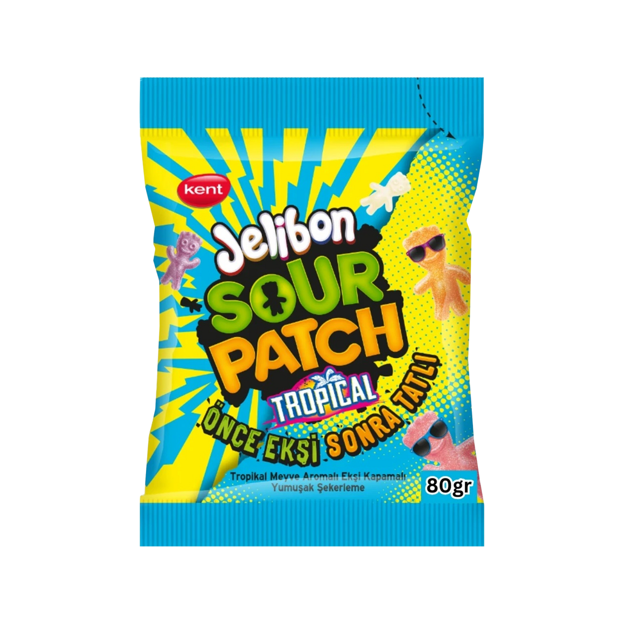 SOUR PATCH Tropical Fruit Flavor Gummi Candies 80g