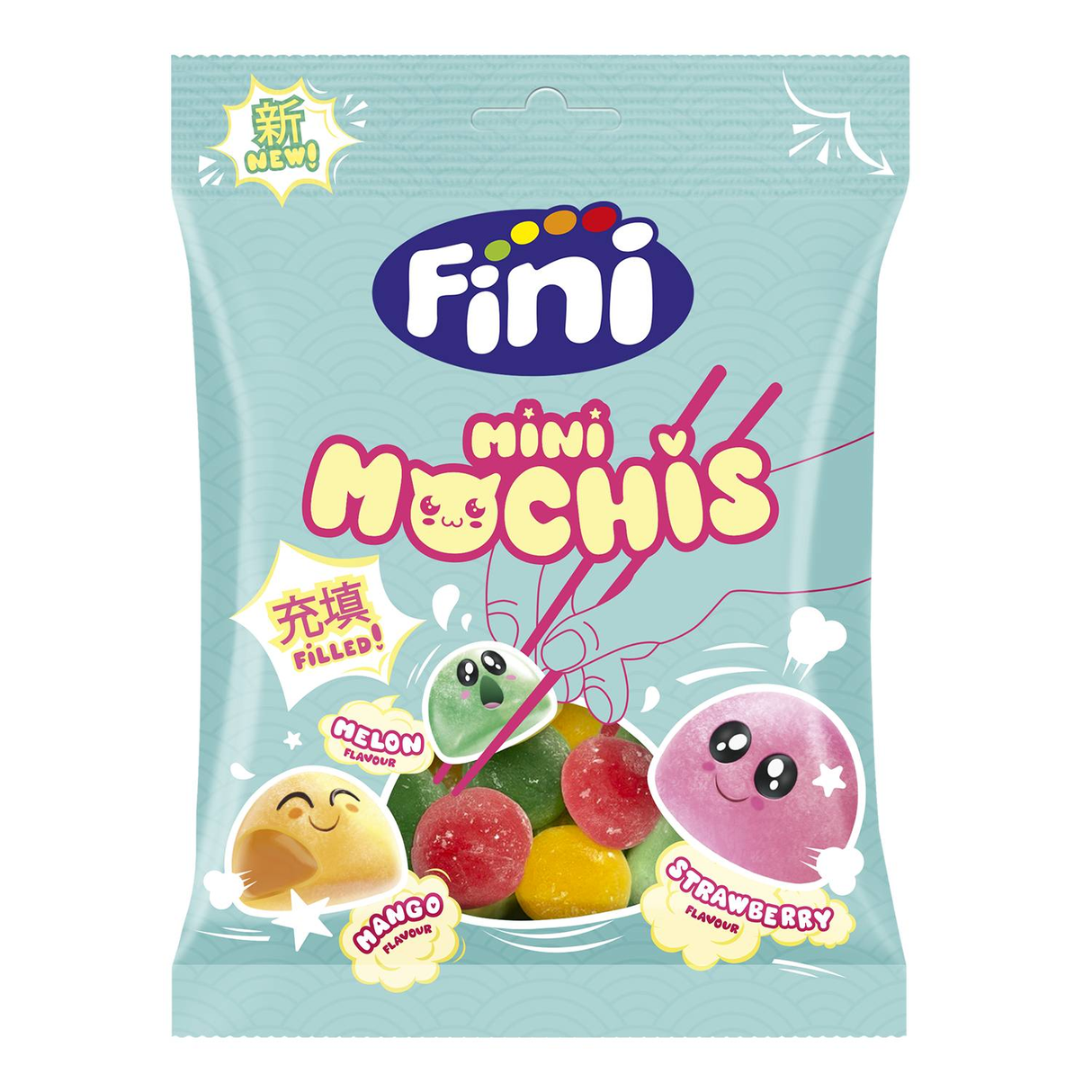 FINI MINI MOCHIS Fruit Flavor Gummi Candies 12 x 90g